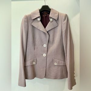 GORGEOUS Escada two-button blazer in blush herringbone (?) - Made for Hong Kong!
